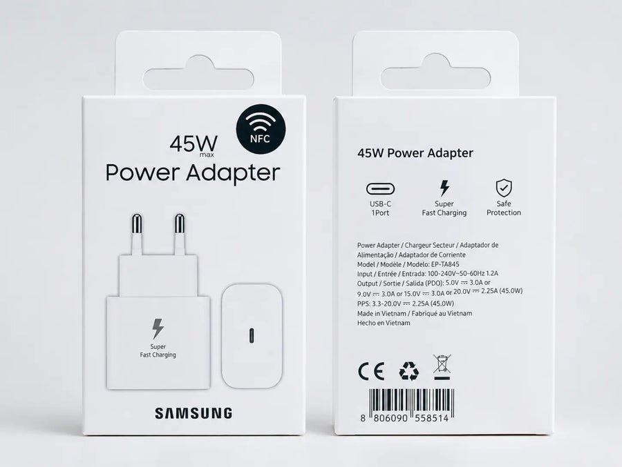 Samsung 45W 2 Pin Power Adapter NFC